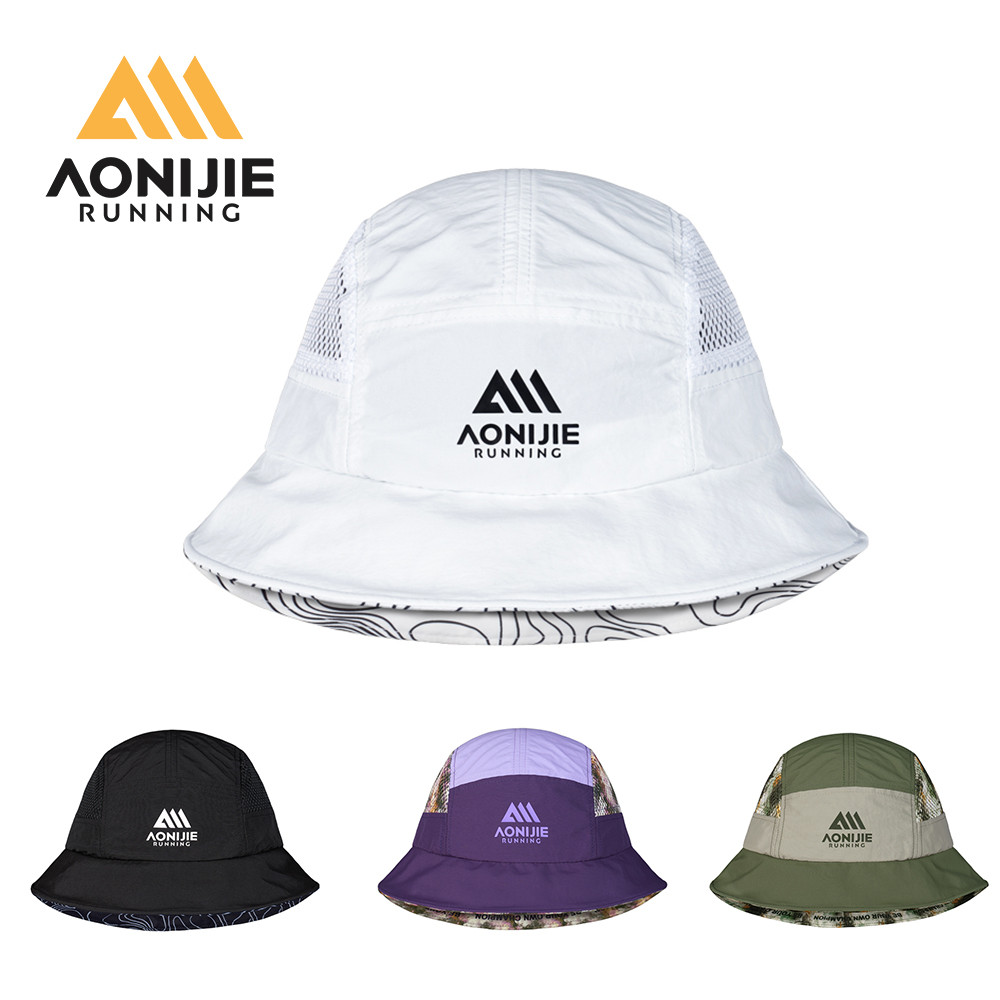 AONIJIE อาโอนิจิ จ4642ตั้งแคมป์เดินป่าหมวกเดินทางถังหมวกสําหรับผู้หญิงผู้ชายระบายอากาศปรับสําหรับเดิ