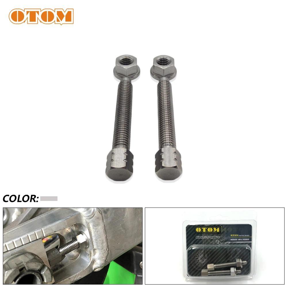 R OTOM Motorcycle M8 Chain Adjuster Bolt Stainless Steel Hex Allen Socket Cap Head Screws Universal 
