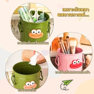 LoomLab สึมุกิ ที่ใส่ปากกา, ดินสอความจุขนาดใหญ่ปากใหญ่, ทําเอง รอบการ์ตูนสก์ท็อปถังเก็บนักเรียนเครื่องเขียน