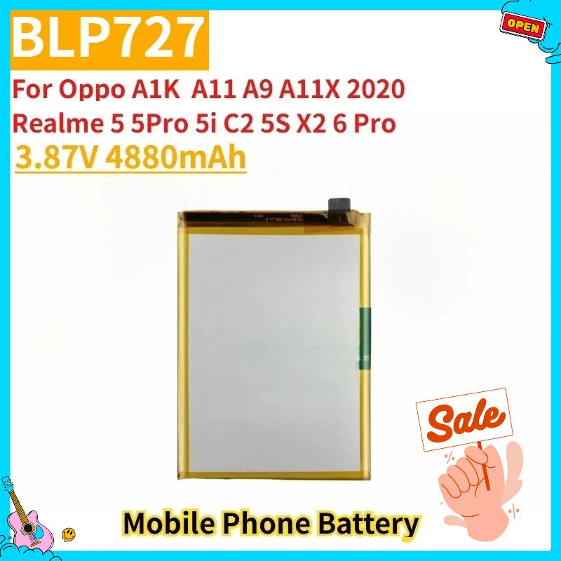 สําหรับOppo A1K A11 A9 A11X 2020 Realme 5 5Pro 5i C2 5S X2 6 Proแบตเตอรี่โทรศัพท์ใหม่BLP729 BLP711 B