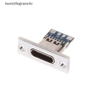 USB Ja Type-C 2Pin 2P 4P กันน้ํา Strip Line Of Solder Joint หญิงเชื่อมต่อ Ja ชาร์จพอร์ต USB Type C Soet Connector