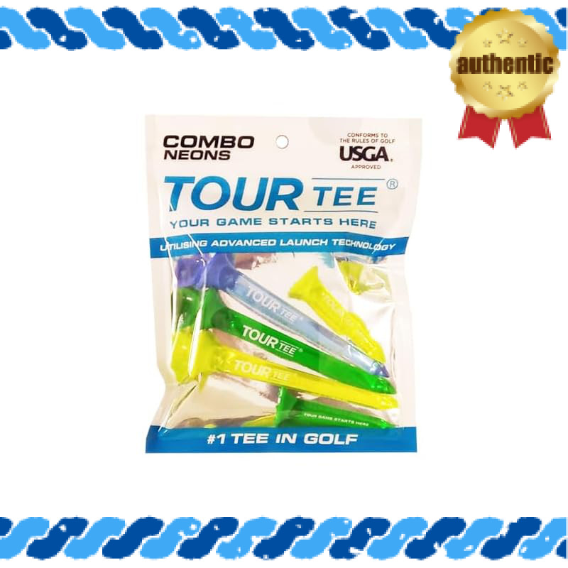 Tour Tee COMBO NEONS Golf Tees (Pack of 5)
