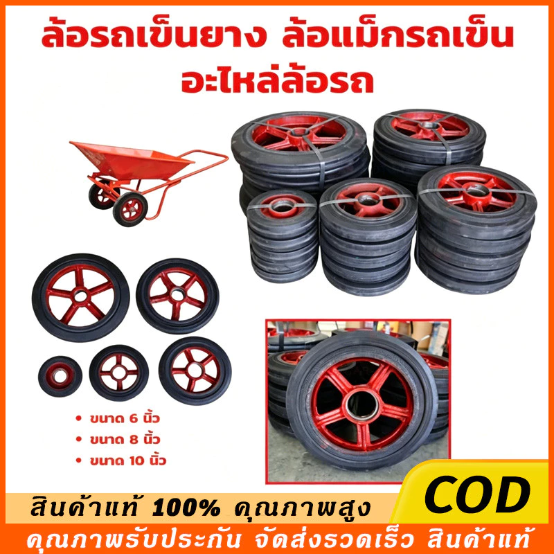 🔥COD🔥 ล้อยางแม็กเหล็ก6/8นิ้ว ล้อแมกซ์รถเข็น ล้อแมกซ์เกรดพรีเมียม( รุ่นงานหนัก) ล้อรถเข็นขยะ ไม่ต้องสูบลม กันกระแทก
