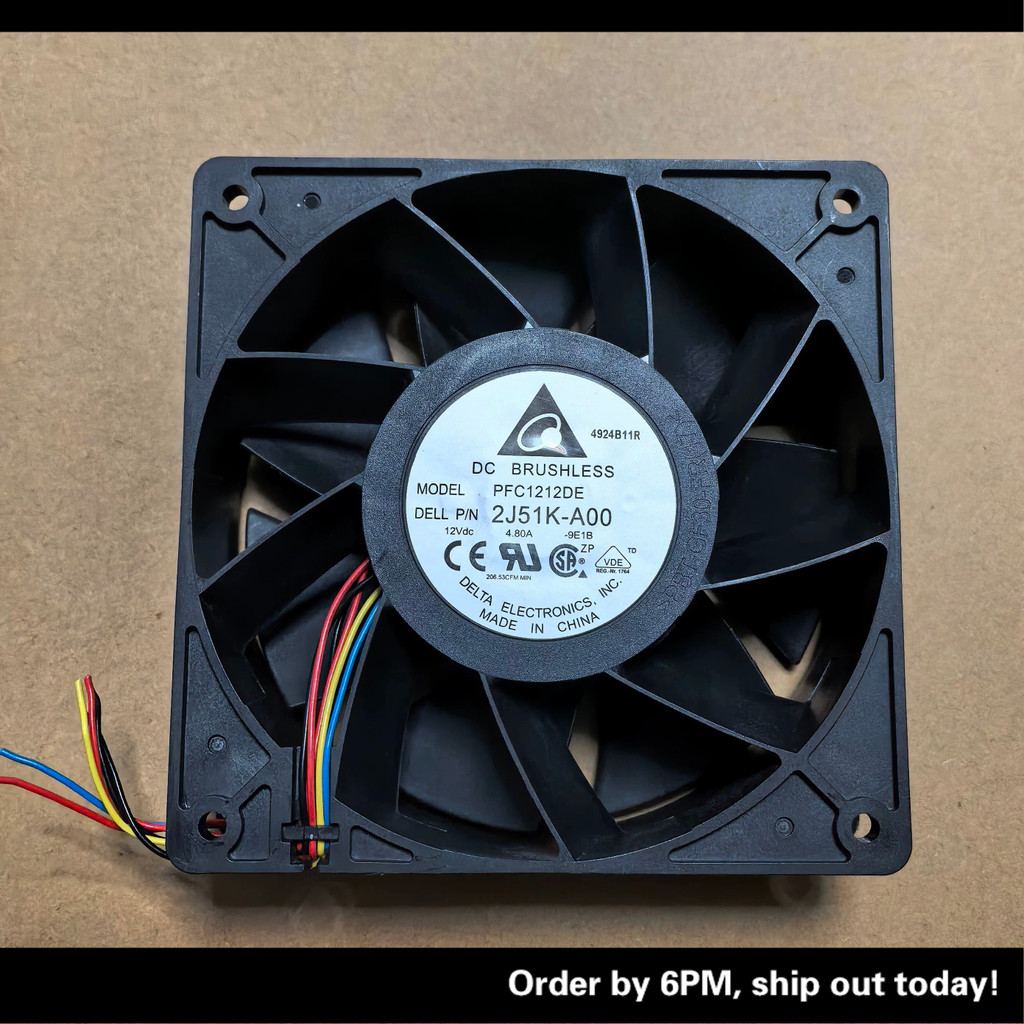 Original Delta 12038 12 ซม.PFC1212DE 12V 4.80A Ultra Violent High Air Volume Cooling Fan