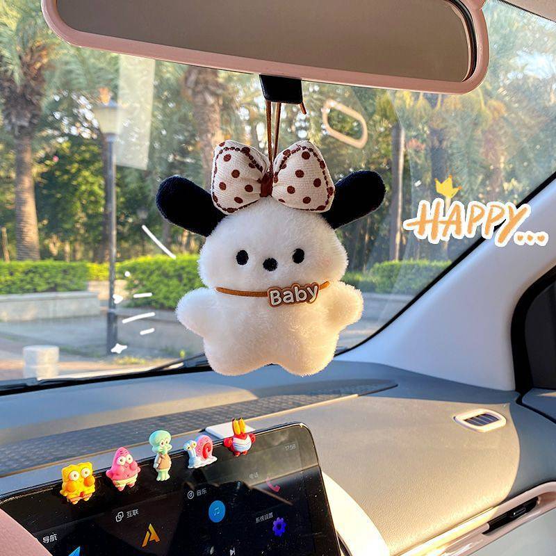 Car Rearview Mirror Pendant Car Figurine Doll Decoration Car Cute Cartoon Hanging Ornament Decoratio