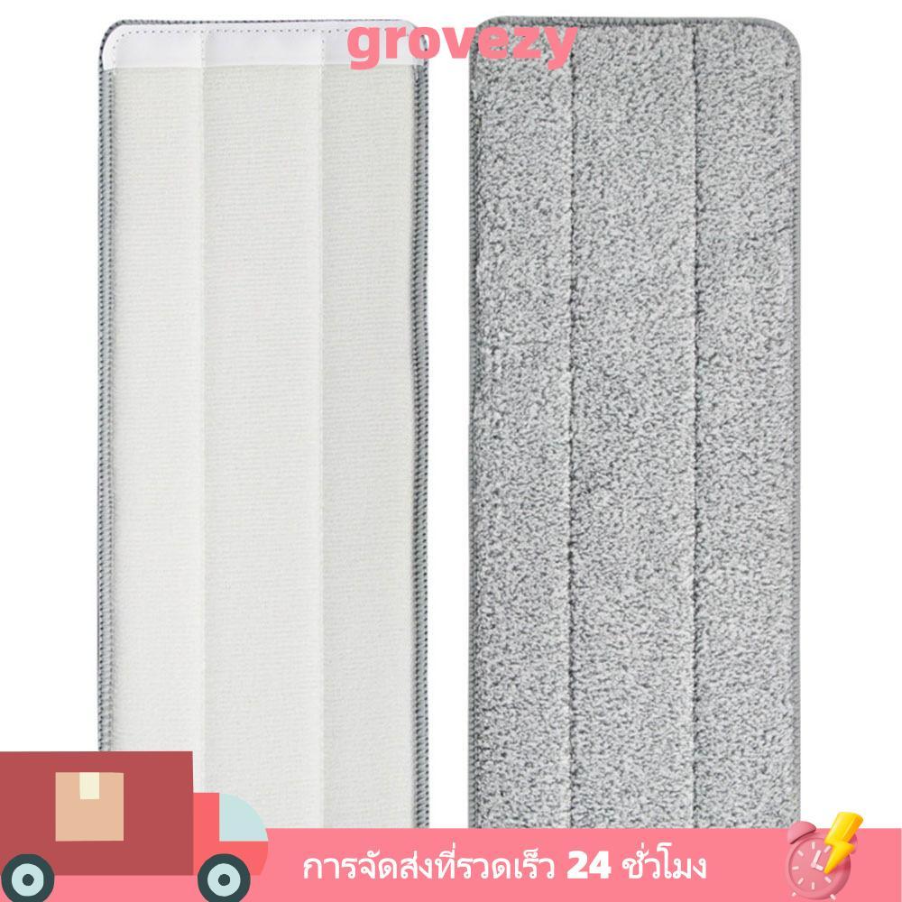 GROVEZY 1/3PCS Lazy Mop ผ้า,ที่ถอดออกได้Reusable Flat Mopเปลี่ยนผ้า,ไมโครไฟเบอร์ล้างทําความสะอาดได้ Mop อุปกรณ์เสริม