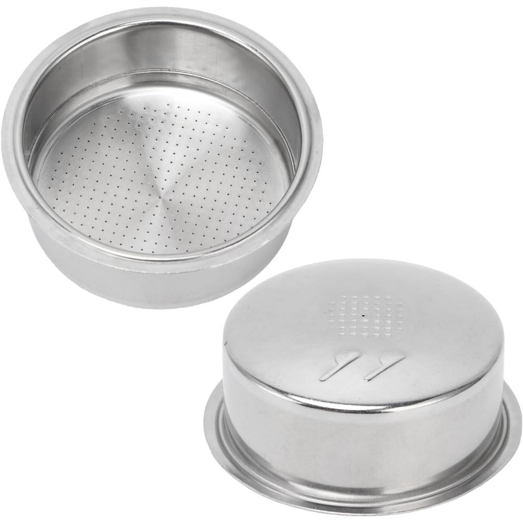 กาแฟ Portafilter ตะกร้า, 2PCS 51-54mm Bottomless Handle กาแฟกรอง 51mm Espresso ตะกร้า 2 ถ้วยกาแฟเครื