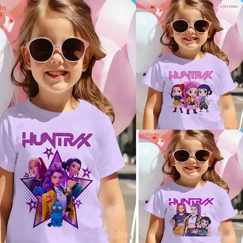 2026ภาพยนตร์ตลกเด็กเด็กเสื้อยืดKPop Demon HuntersแฟนตลกTshirt KPop Demon Huntersเสื้อผ้าชายหญิงTee T