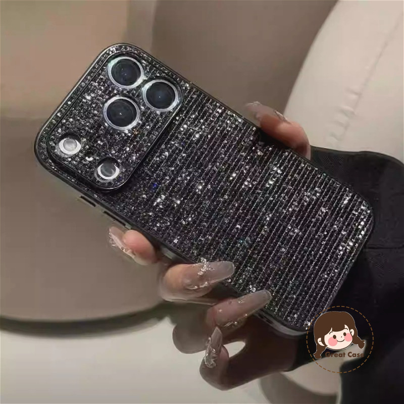 แฟชั่นสีดําGlitterเคสโทรศัพท์สําหรับVivo S30 Pro Mini X300 X200 X200S X100 X100S X90 X80 X70 X70T X60 X50 X30 Pro Mini FE S1 5G 4Gปลอกหรูหรา Shiningกันกระแทกนุ่ม