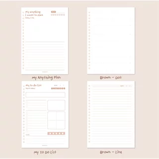 Ohmynote กระดาษเติมไส้หนา 100 แกรม ขนาด A5 40 แผ่น