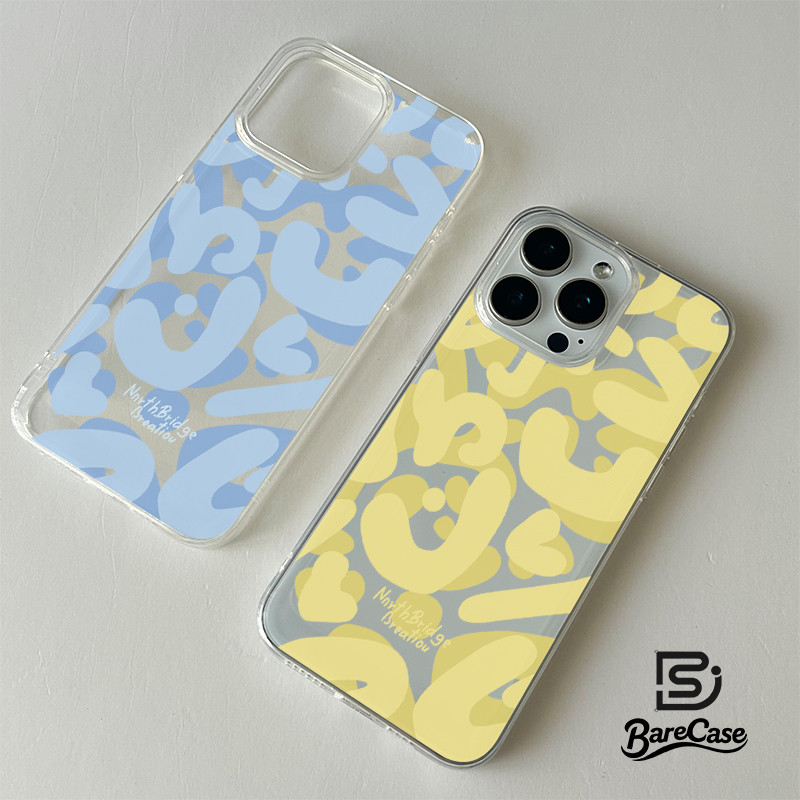 เคส iphone 16 17 Pro Max 7 8 Plus 12 13 14 15 11 XR XSMAX เคสโทรศัพท์ใสพร้อมกราฟฟิตีสีสันสดใส