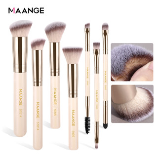 MAANGE 7Pcs Professional Makeup Brushes High Quality Powder Brush Concealer Brush Beauty Makeup Tool