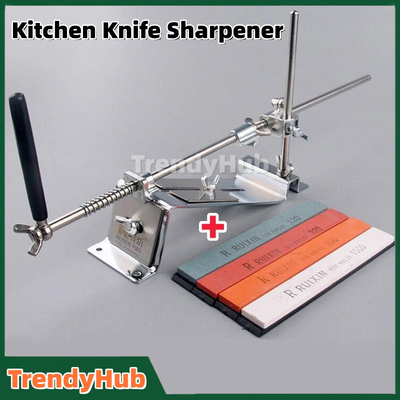เครื่องลับมีด สแตนเลส Kitchen Knife Sharpener ที่ลับมีด กบเหลาด่วน หินลับคมระดับมืออาชีพ เครื่องเหลาอเนกประสงค์