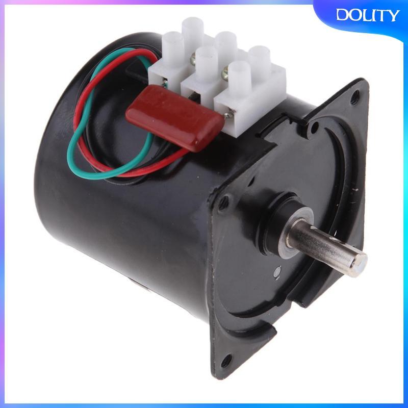 [dolity] 60ktyz มอเตอร์เกียร์ซิงโครนัส 220V 10r/min CW/CCW ควบคุม 50-60HZ