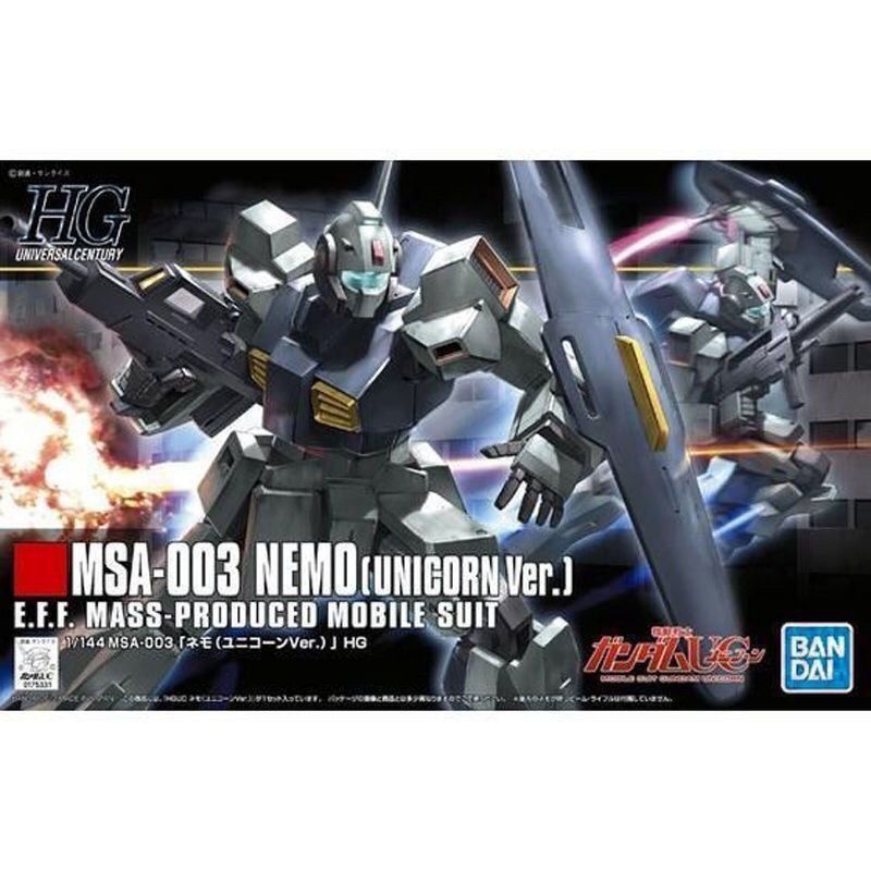 พร้อมส่ง Bandai HG HGUC Gundam Unicorn NEMO Remnim Unicorn Version Assembly Model