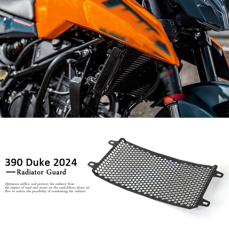 390 DUKE 2024 รถจักรยานยนต์ใหม่หม้อน้ํา Guard ป้องกัน Cooler Grill Protector สําหรับ 390Duke 390 Duk