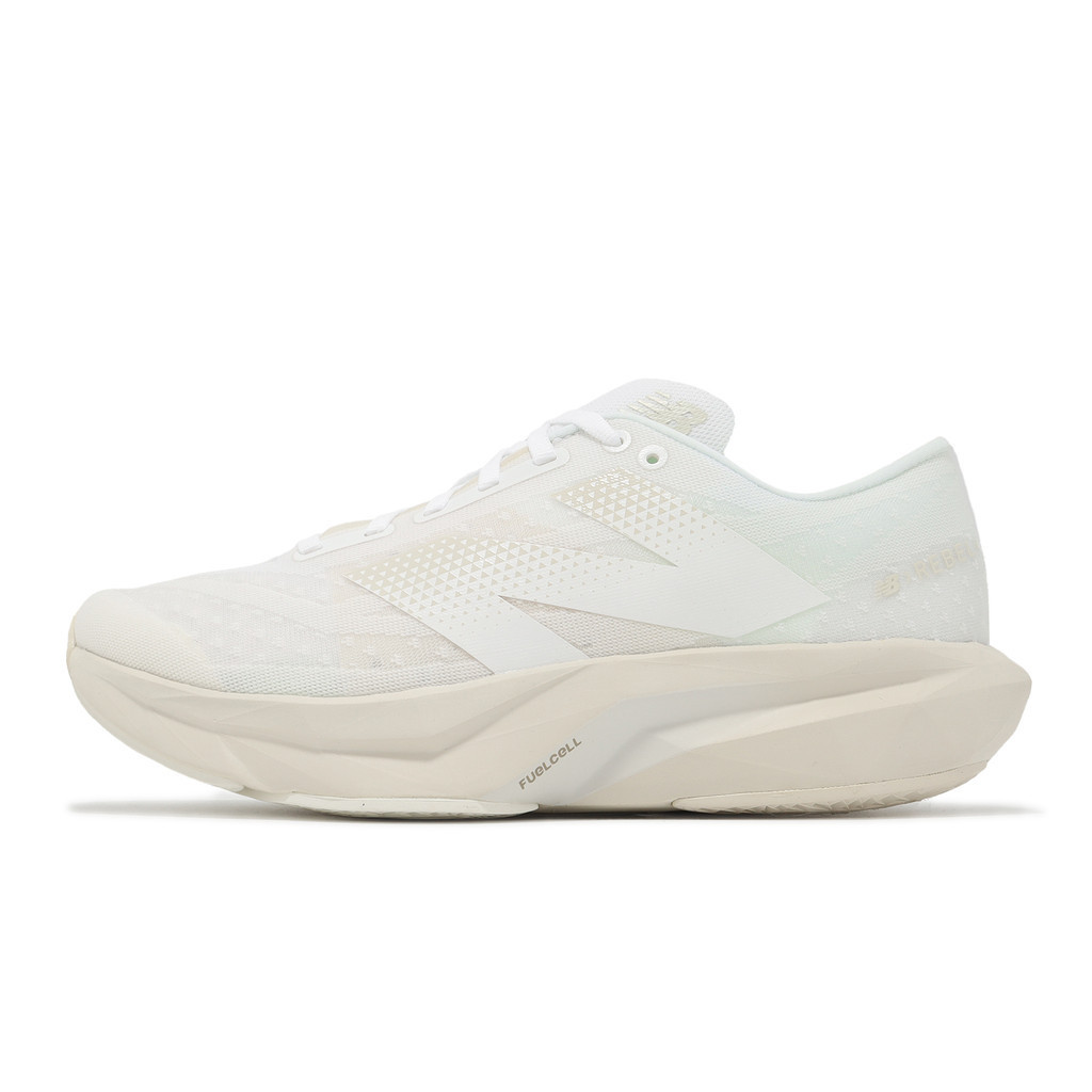 รองเท้าวิ่งแข่ง Rebel V4 D Wide Last ผู้หญิงน้ําหนักเบาสีขาวสีเบจ NB [ACS] WFCXLJ4-D UGFI
