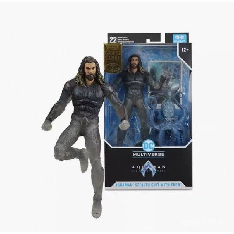 พร้อมสต็อก Mcfarlane Mcfarlane DC Aquaman 2 Octopus และ Stealth Aquaman Action Figure รูปเครื่องประด