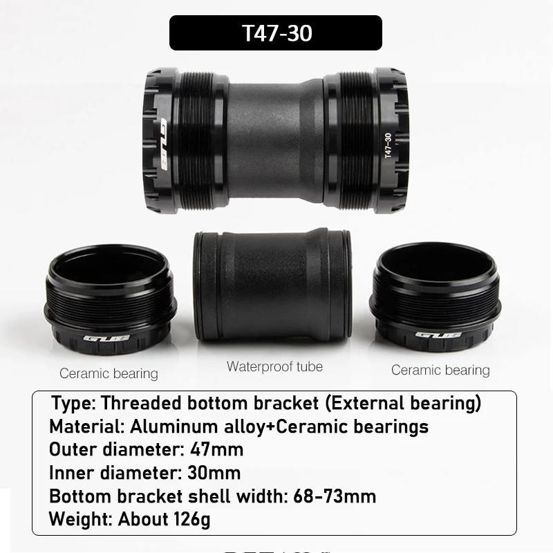 SRAM GUB วงเล็บล่าง T47 เกลียว BB เซรามิก สําหรับ Shimano รูปที่ 6