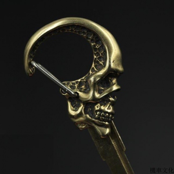 Guangyang Yamaha Sanyang อุปกรณ์มอเตอร์ไซค์ MIX Handmade Dark Skull กุญแจรถจักรยานยนต์ดัดแปลงหัวกุญแ