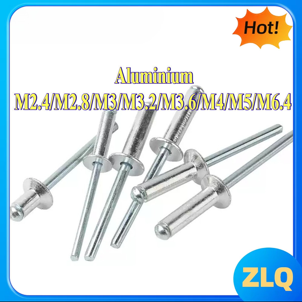 ตะปูยิง รีเวท ลูกยิงรีเวท หมุดย้ำ อะลูมิเนียมBlind Rivet Stainless Steel M2.4/M2.8/M3/M3.2/M4/M5/M6.