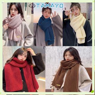 ทามาโย ถักผ้าพันคอ หนาและกันลม เหมาะสำหรับการเล่นสกีและขับรถ…