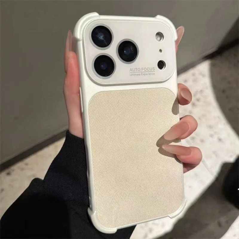 สี่มุมกางเกงยีนส์กันกระแทกเคสโทรศัพท์สําหรับ iPhone 17 Air 16 15 14 13 Pro Max Plus หน้าต่างฝาครอบป้องกันกล้อง ราคา ถูกที่สุด ดีลบีเคเค แกลเลอรีภาพที่ 4