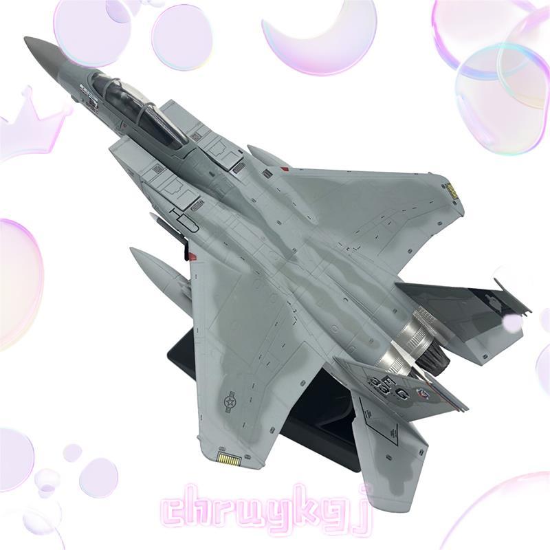 1/100 Scale Diecast เครื่องบิน F15 Eagle American Navy เครื่องบินสําหรับคอลเลกชันของขวัญตกแต่งห้อง c