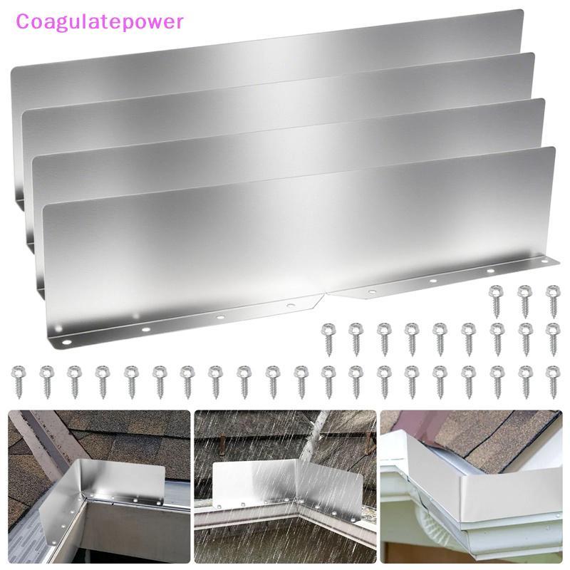 Coa 4 ชิ้น Rainwater Valley Gutter Splash Guard Rain หยด Gutter Guard,Rain หยด Gutter Guard สําหรับ 