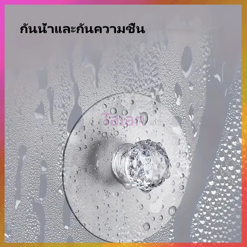 Taian มือจับลิ้นชัก อะคริลิคใส มีกาวในตัว ทนทาน สําหรับยกฝาชักโครก