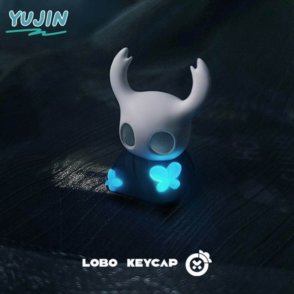 YUJIN Hollow Knight Keycap, Hornet เรซิ่นคีย์บอร์ด Keycap, Kawaii อะนิเมะ Esc Key Light โปร่งใสน่ารั