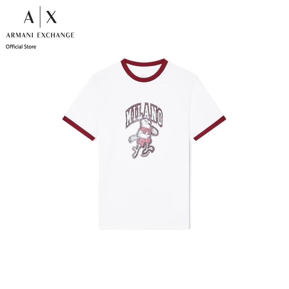 Armani Exchange เสื้อยืดผู้ชาย รุ่น XM001903-AF10362-U0009-สีออฟไวท์