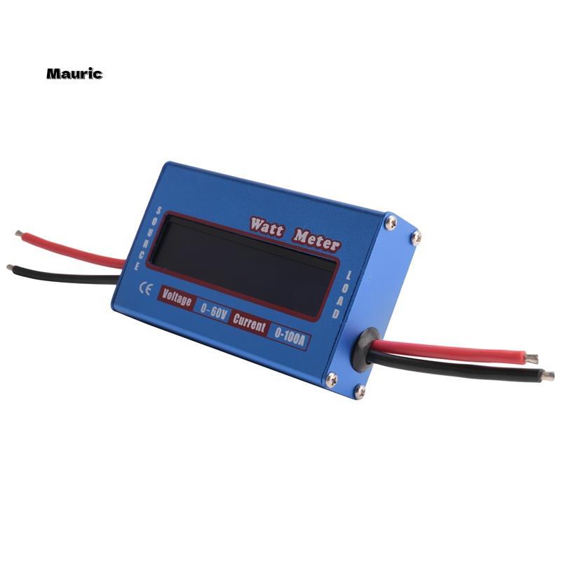 Digital Wattmeter Watt Meter Power Meter DC 60V 100A Balance Voltage Battery Checker
