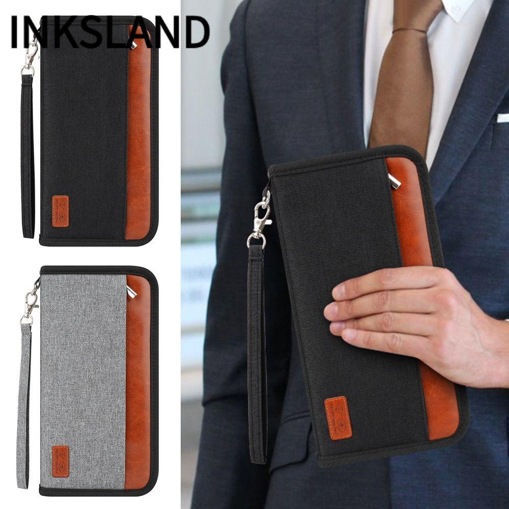 INKSLAND Travel Wallet RFID Blocker Family Waterproof ID Card Holder
