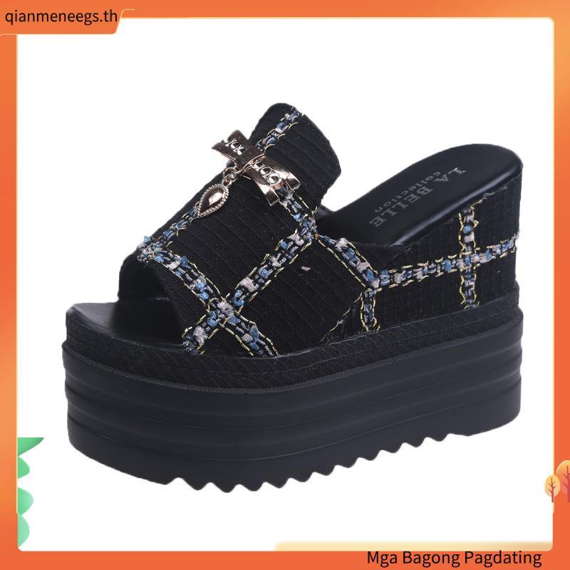 Platform Wedge Slippers2025New Summer Fashion Women's Open-Toe Platform Waterproof Sandals for Outdo