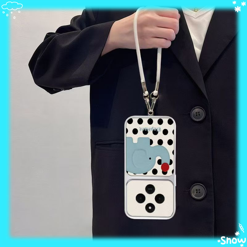 Polka Dot Elephant เหมาะสําหรับ Redmi 14C/13C/14R/13R เคสโทรศัพท์ Redmi Note15/Note14 Pro รวมทุกอย่า