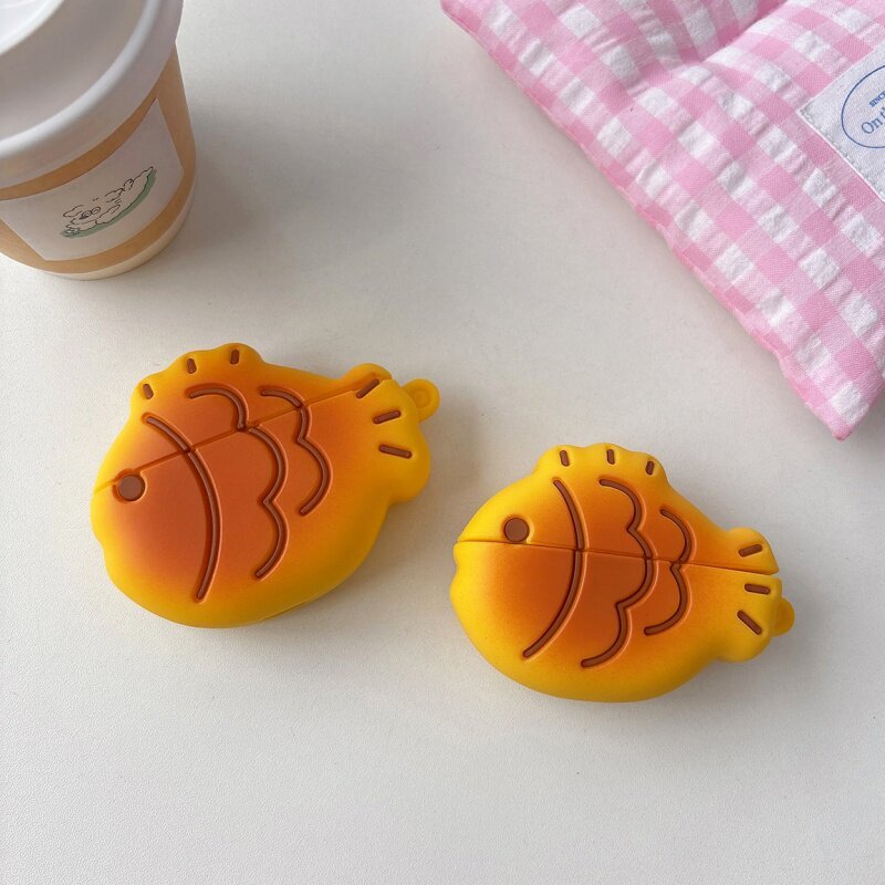 คุณภาพดีCase สําหรับ Huawei FreeBuds 7i/5i/6i/4/4E/Pro3/Pro4/SE 2/SE 3/ฟรีคลิป/ฟรี 2 Taiyaki ซิลิโคน