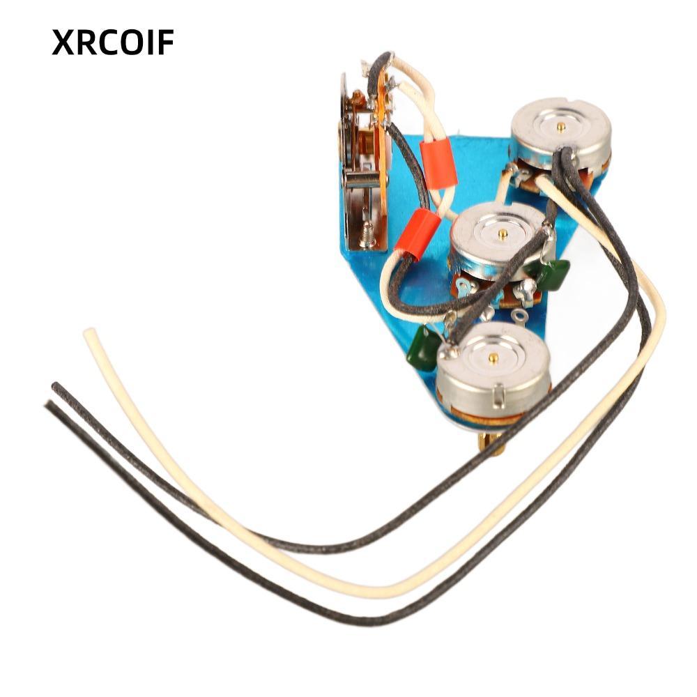 XRCOIF Prewired Pickguard, Enhanced Tone Multicolor Guitar Wiring Harness, Premium Quick ติดตั้งโลหะ