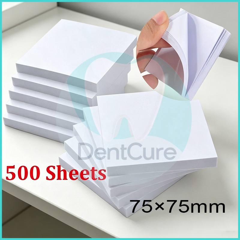 แผ่นผสมซีเมนต์ทันตกรรม 500 แผ่น  | กระดาษเคลือบกันซึม Dental Mixing Pads  |  ใช้สำหรับผสมซีเมนต์ชนิดผงและของเหลว