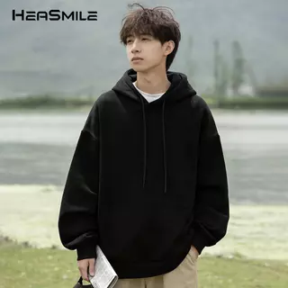 HeaSmile เสื้อแขนยาวสเวตเตอร์มีฮู้ดผู้ชาย ผ้านุ่มใส่สบาย ระบายอากาศดี แห้งไว ทรงสวยเท่ ไซส์ M-3XL (M-XXLMWY)