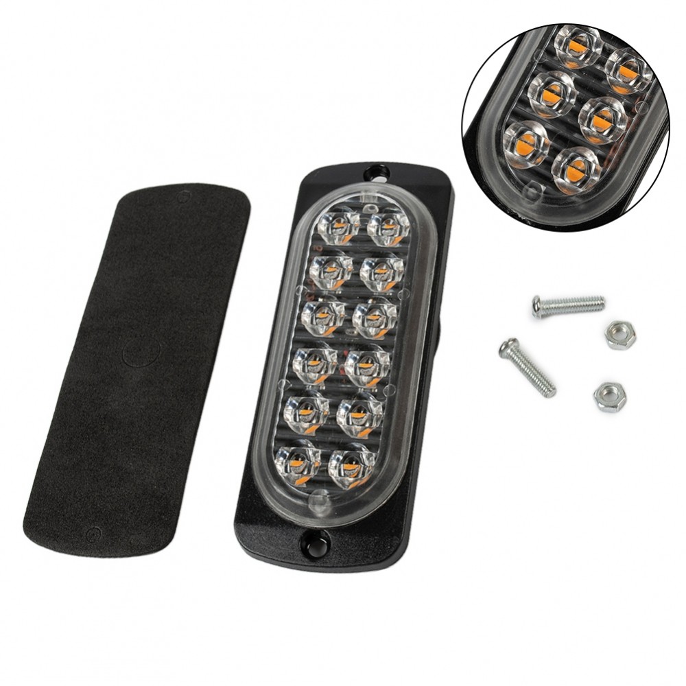 โคมไฟทํางานอุปกรณ์เสริมชุดอะไหล่สีดําที่อยู่อาศัย Strobe หลอดไฟ DC 12V-24V