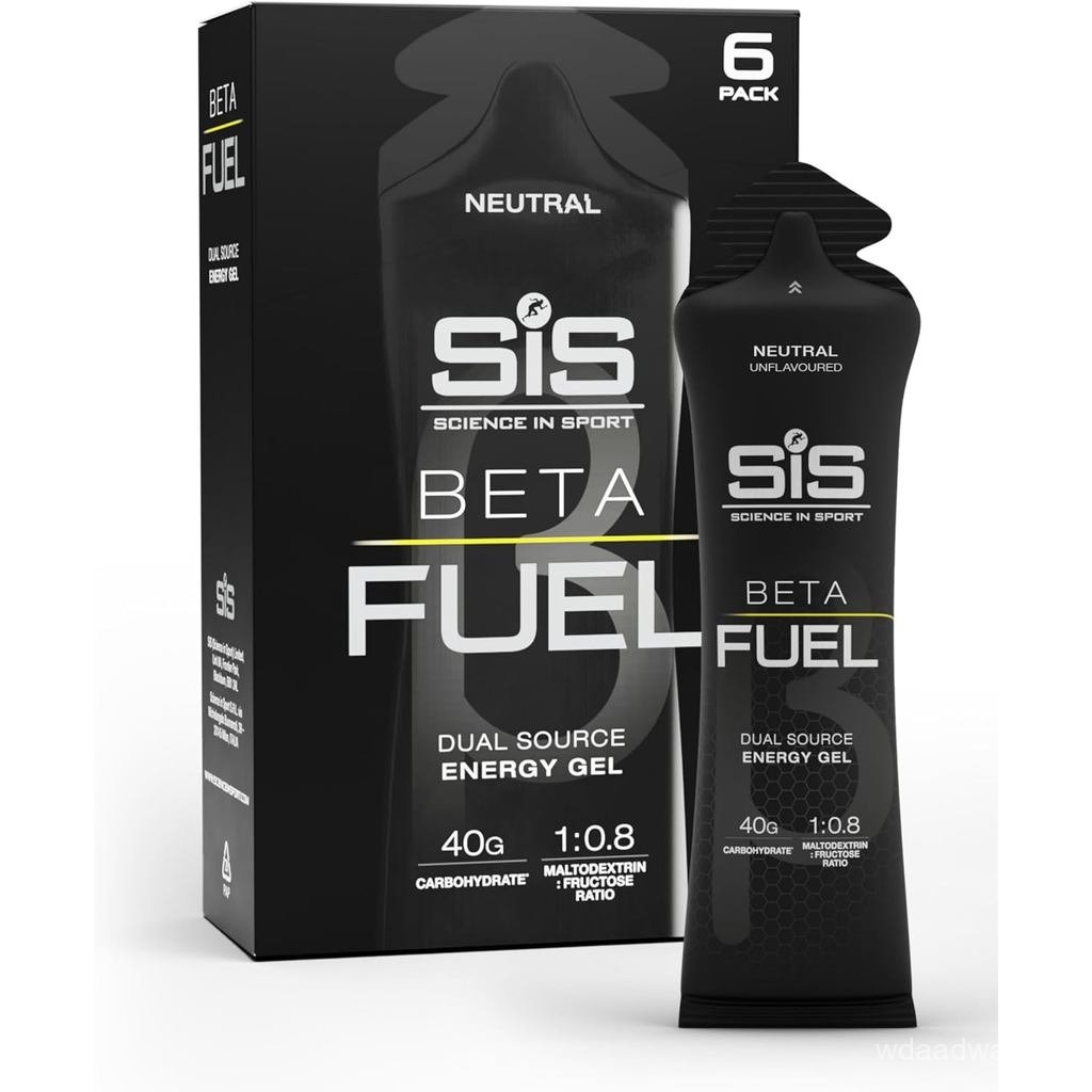 6-Pack CR94-Science in Sport BETA Fuel Gel - Dual- Energy Gel - Isotonic Gel - Fast-Absorbing Carboh
