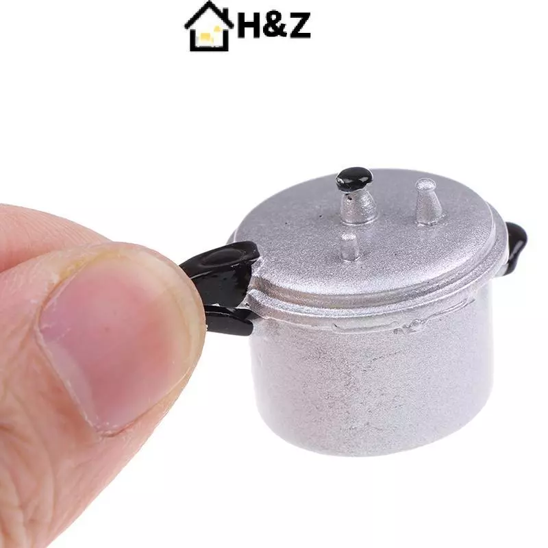HZ หม้อความดัน อุปกรณ์ทำอาหาร สำหรับบ้านตุ๊กตา 1 12 Scale thumbnail 3