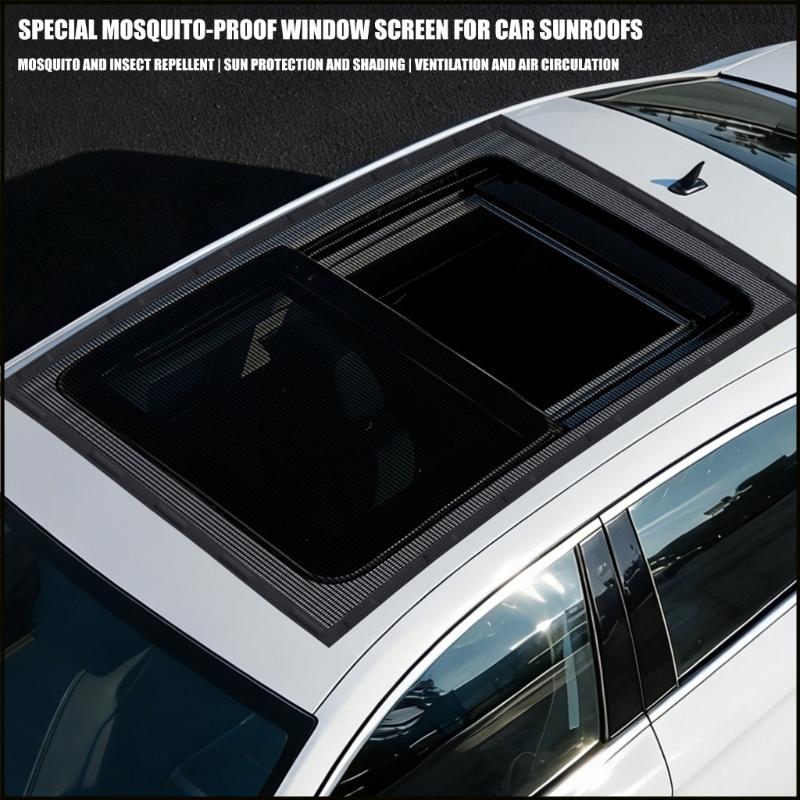 NIOK มุ้งกันยุงหน้าต่างรถแม่เหล็กแบบนุ่ม Sunroof สําหรับ Motorhome Camping Travel