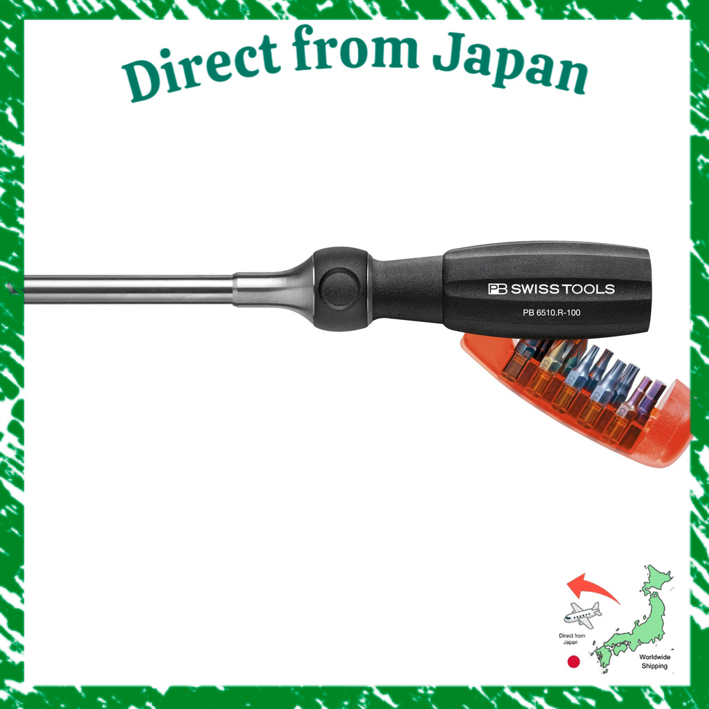 Direct From Japan PB SWISS TOOLS PB SWISS TOOLS 10-piece set of bits 1/4HEX insider bit C6 series re