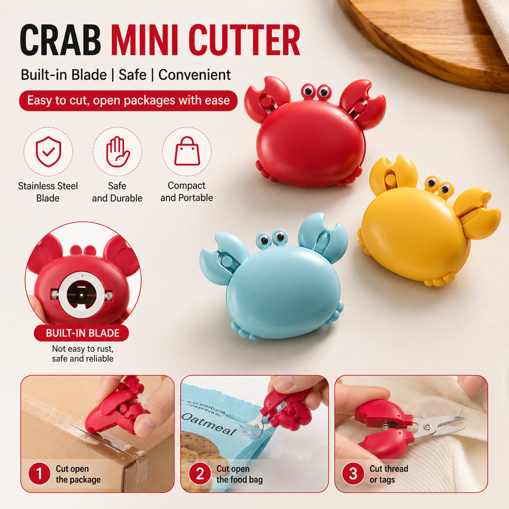 น่ารัก 3-in-1 Multi-Functional Crab ที่เปิดขวดแม่เหล็ก Fast กล่องเครื่องตัดปูแม่เหล็กตู้เย็นการ์ตูนกล่องเปิด Camping