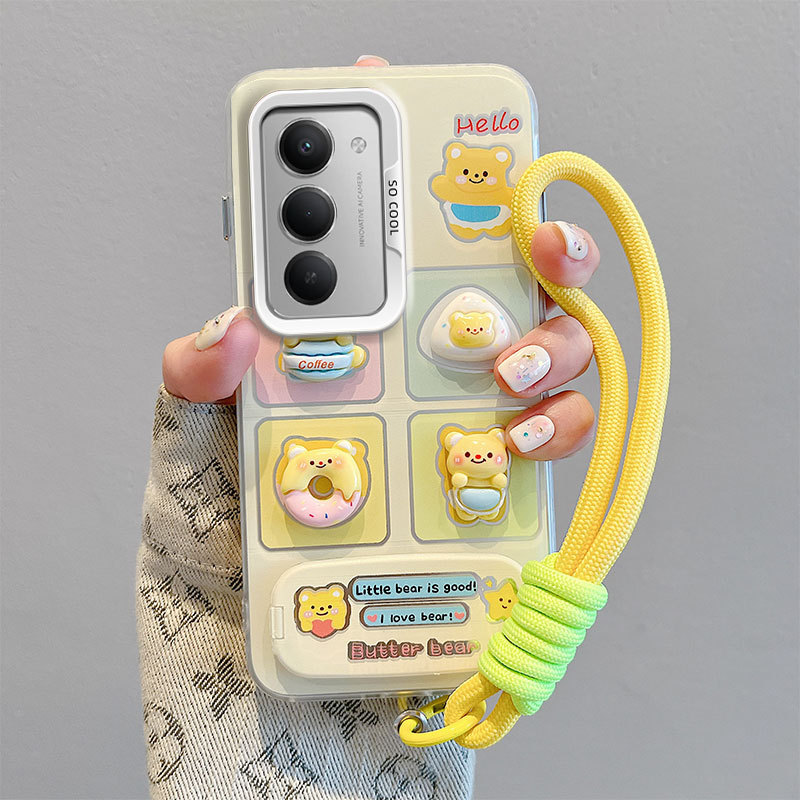 เคสRedmi 15 4G 5Gเคส ForRedmiเคสติดตั้งกระจก 3Dตุ๊กตาฮาร์ดเคสโทรศัพท์BB-CYJZ