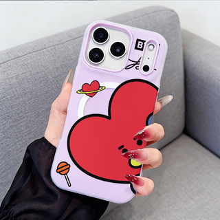 Violet💖2-in-1 เคสเจลลี่แม่เหล็ก forเคสไอโฟน เหมาะสำหรับiPhone17 16 11 13 12 14 15 PROMAX  16 14 15PLUS 11 13 PRO X/XS XR