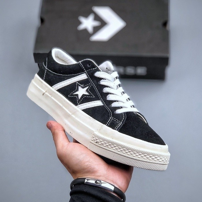 (Tempat) Jack Star bar J Suede e Low รองเท้าผ้าใบลําลอง 36-44