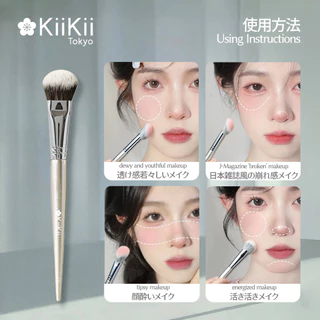 KiiKii Cosmetic แปรงรองพื้น แปรงปัดแก้ม เหมาะสำหรับครีมบลัช ขนแปรงนุ่ม ให้การปกปิดที่เป็นธรรมชาติ